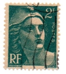 Stamps France -  1945-1947-MARIANNE(de GANDON)Tipografiado