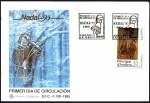 Sellos de Europa - Andorra -  Navidad 1995 - Retablo de Sant Marc y Sta, María D´encamp - SPD