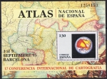 Stamps : Europe : Spain :  HB CONFERENCIA INTERNACIONAL DE CARTOGRAFÍA