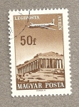 Stamps : Europe : Hungary :  Sobrevolando Atenas