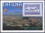 Stamps : Europe : Spain :  EXFILNA 2001. EDIFICIO CENTRAL DEL CONSORCIO DE LA ZONA FRANCA DE VIGO