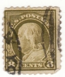Stamps United States -  Presidente Franklin Ed 1912