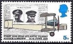 Stamps : Europe : United_Kingdom :  Gran Bretaña 1969 Scott 584 Sello ** Alcock Brown, Daily Mail & Vickers Vimy Plane Raids aériens de 
