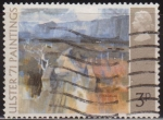 Stamps : Europe : United_Kingdom :  Gran Bretaña 1970 Scott 648 Sello º Pintura Carretera de Montaña de T.P. Flanagan Grande Bretagne Gr