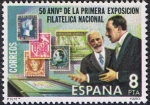Stamps Spain -  50 ANIVERSARIO DE LA PRIMERA EXPOSICIÓN FILATÉLICA NACIONAL