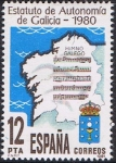Stamps Spain -  ESTATUTO DE AUTONOMÍA DE GALICIA
