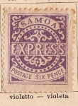 Sellos del Mundo : Oceania : Samoa : Edicion de 1877