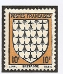 Sellos de Europa - Francia -  Escudo (Bretagne)