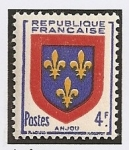 Stamps France -  Escudo (Anjou)