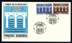 Stamps Andorra -  EUROPA - 25 Aniversario CEPT - el puente - SPD