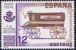 Stamps : Europe : Spain :  MUSEO POSTAL. FURGÓN DE CORREO DEL S. XIX