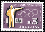 Sellos del Mundo : America : Uruguay : XVIII Olimpiada 1964	