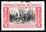 Stamps : America : Uruguay :  100 Años Muerte Artigas	
