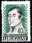 Stamps Uruguay -  Gral. Fructuoso Rivera	