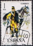 Stamps Spain -  UNIFORMES MILITARES III GRUPO. HÚSAR DE LA MUERTE, 1705