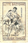 Stamps France -  Lutte Bretonne