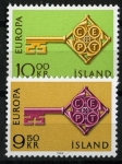 Sellos de Europa - Islandia -  EUROPA´68