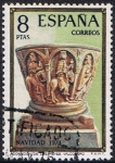 Stamps Spain -  NAVIDAD 1974. ADORACIÓN DE LOS REYES, VALCOBERO (PALENCIA)