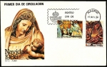 Stamps Spain -  Navidad 1986 - Natividad Toledo - La Sagrada Familia Valladolid - SPD