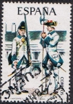 Stamps Spain -  UNIFORMES MILITARES IV GRUPO. SARGENTO Y GRANADERO DE TOLEDO, 1750