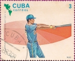 Stamps : America : Cuba :  IX Juegos Deportivos Panamericanos. Beisbol.