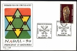 Stamps Andorra -  Navidad 1990  Angelet - SPD