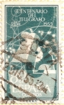 Stamps Spain -  Centenario del Telégrafo