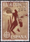 Stamps Spain -  EUROPA 1975. CUEVA DE LA ARAÑA