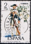 Stamps : Europe : Spain :  UNIFORMES MILITARES V GRUPO. FUSILERO DEL REGIMIENTO DE ASTURIAS 1789