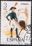 Stamps Spain -  UNIFORMES MILITARES V GRUPO. CORONEL DE INFANTERÍA DE LÍNEA 1802