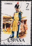 Stamps : Europe : Spain :  UNIFORMES MILITARES V GRUPO. ZAPADOR DEL REGIMIENTO REAL DE INGENIEROS 1809