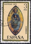 Sellos de Europa - Espaa -  NAVIDAD 1975. LA VIRGEN Y EL NIÑO. RETABLO DEL SANTUARIO DE SAN MIGUEL (NAVARRA)