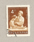 Stamps Bulgaria -  Doctora auscultando niña