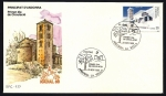 Stamps Andorra -  Navidad 1988 - Iglesia de San Juan de Caselles -  SPD
