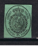 Stamps Spain -  Edifil  37  Escudo de España 