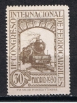 Sellos de Europa - Espa�a -  Edifil  476  XI  Congreso Internacional de Ferrocarriles. 