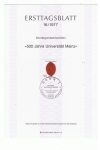 Sellos de Europa - Alemania -  500 Jahre Universität Mainz