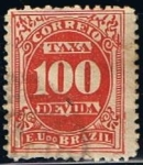 Stamps Brazil -  cott  J21  Cifras