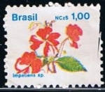 Stamps Brazil -  Impatiens sp.