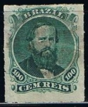 Stamps Brazil -  Scott  58  Emperador Don Pedro