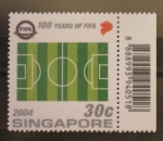 Stamps Singapore -  100 AÑOS F.I.F.A.