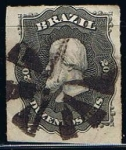 Sellos de America - Brasil -  Scott  66  Emperador Don Pedro (2)