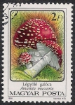 Stamps Hungary -  SETAS-HONGOS: 1.164.012,01-Amanita muscaria -Phil.47543-Dm.986.73-Y&T.3082-Mch.3872-Sc.3047