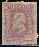 Stamps Brazil -  Scott  69  Emperador Don Pedro