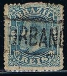 Stamps Brazil -  Scott  79  Emperador Don Pedro