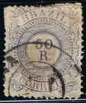 Stamps Brazil -  Scott  93  Cifras