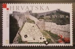 Sellos del Mundo : Europa : Croacia : CASTILLO DE STON SIGLO XIV-XV