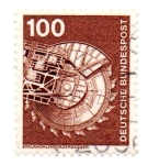 Stamps : Europe : Germany :  1975-1976-EXCAVADORAS