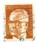 Stamps : Europe : Germany :  1970-1973-PRESIDENTE G.HEINEMANN