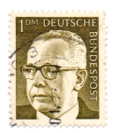 Stamps Germany -  1970-1973-PRESIDENTE G.HEINEMANN